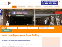 Tablet Screenshot of deltaparkings.com